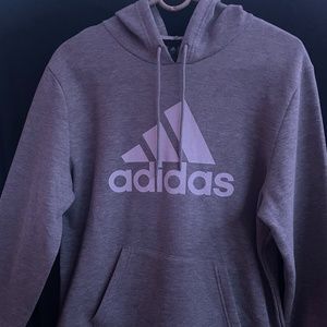 Gray Adidas pullover hoodie